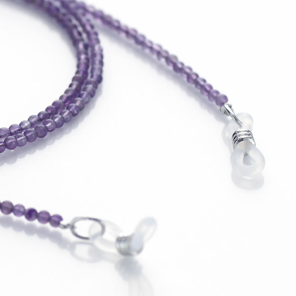 楽天市場】≪ネックレスとしても使えるメガネチェーン≫ アメジスト2