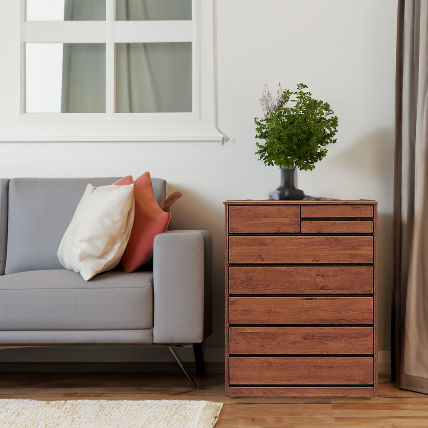 美品 サンコウ AVチェスト ティアラ 60-2NA 棚 チェスト キャビネット