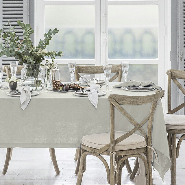 楽天市場】フレンチリネン 全3サイズ テーブルクロス 140×205〜245cm