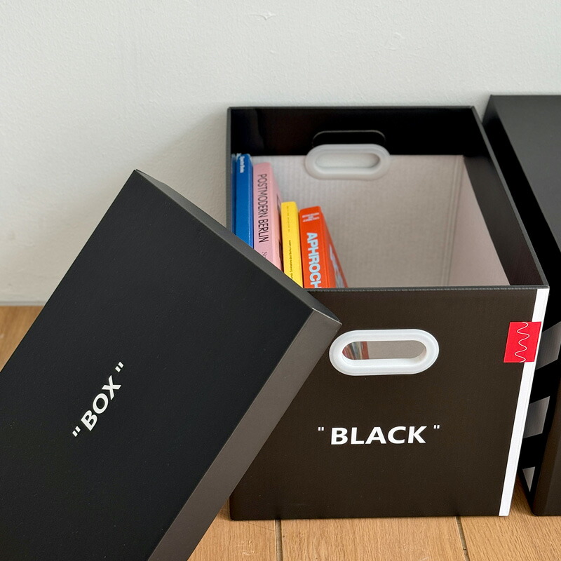 楽天市場】BLACK ＆ WHITE 収納ボックス フタ付き【ART OF BLACK