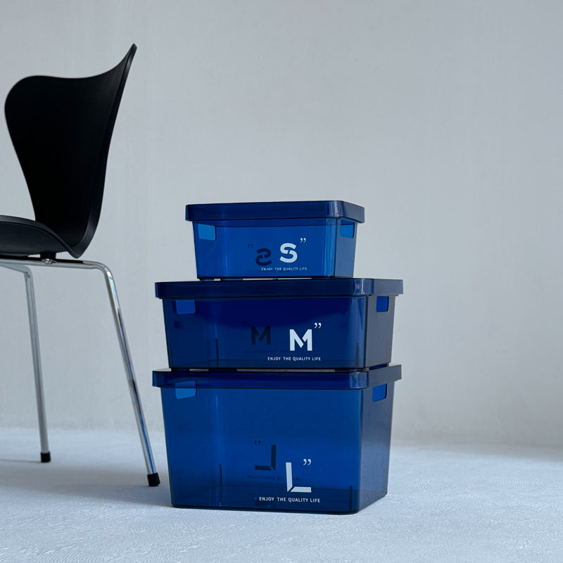 楽天市場】蓋付き カラー収納ボックス 3サイズセット【ART OF BLACK