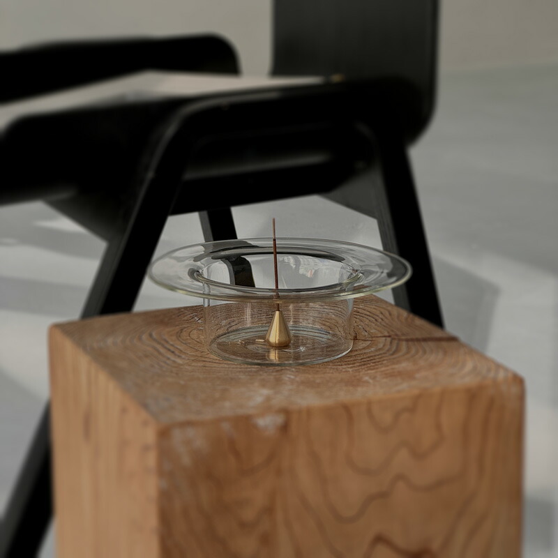 楽天市場】ガラス クリア インセンスホルダー お香立て【ART OF BLACK