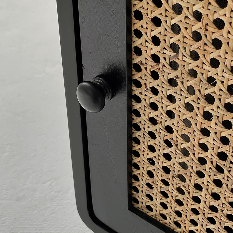 楽天市場】ラタン キャビネット サイドテーブル 4本脚 無垢材【ART OF