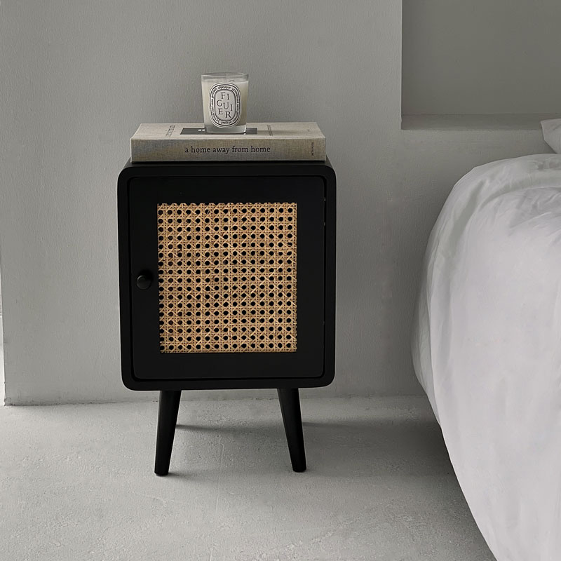 楽天市場】ラタン キャビネット サイドテーブル 4本脚 無垢材【ART OF