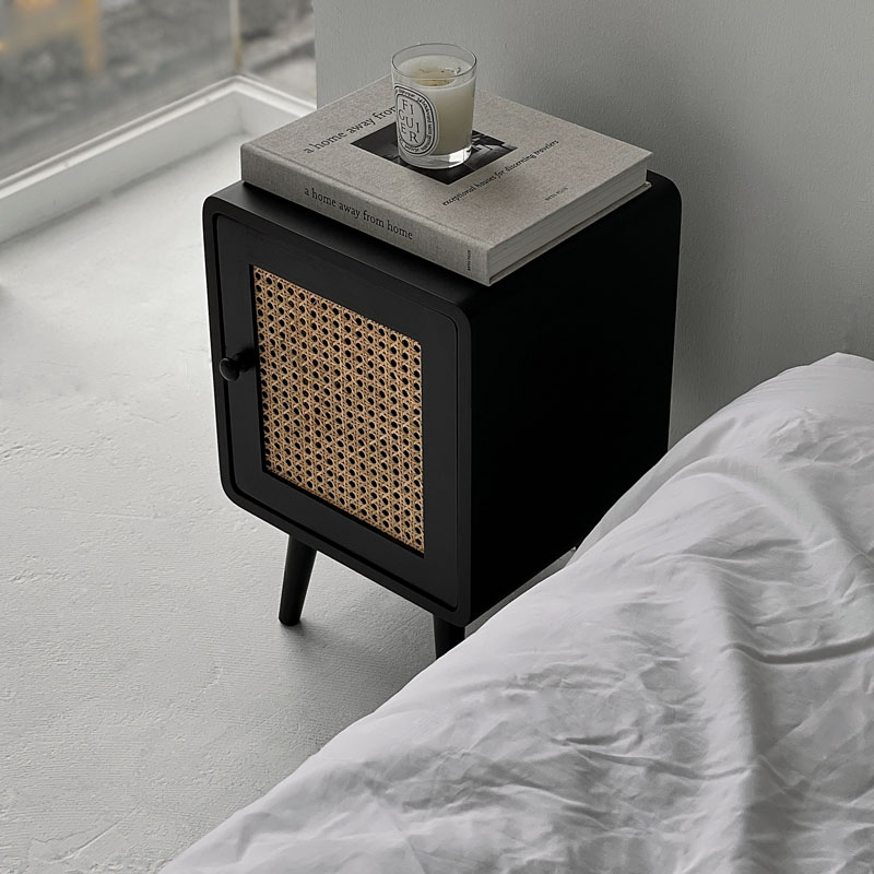 楽天市場】ラタン キャビネット サイドテーブル 4本脚 無垢材【ART OF