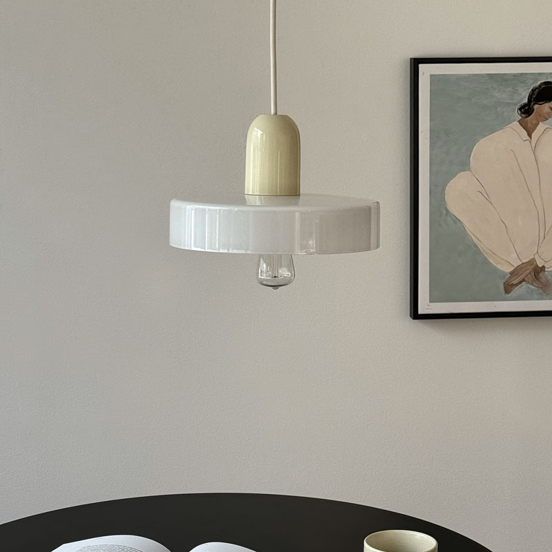 楽天市場】バイカラー ガラスシェード ペンダントライト 口金E17【ART