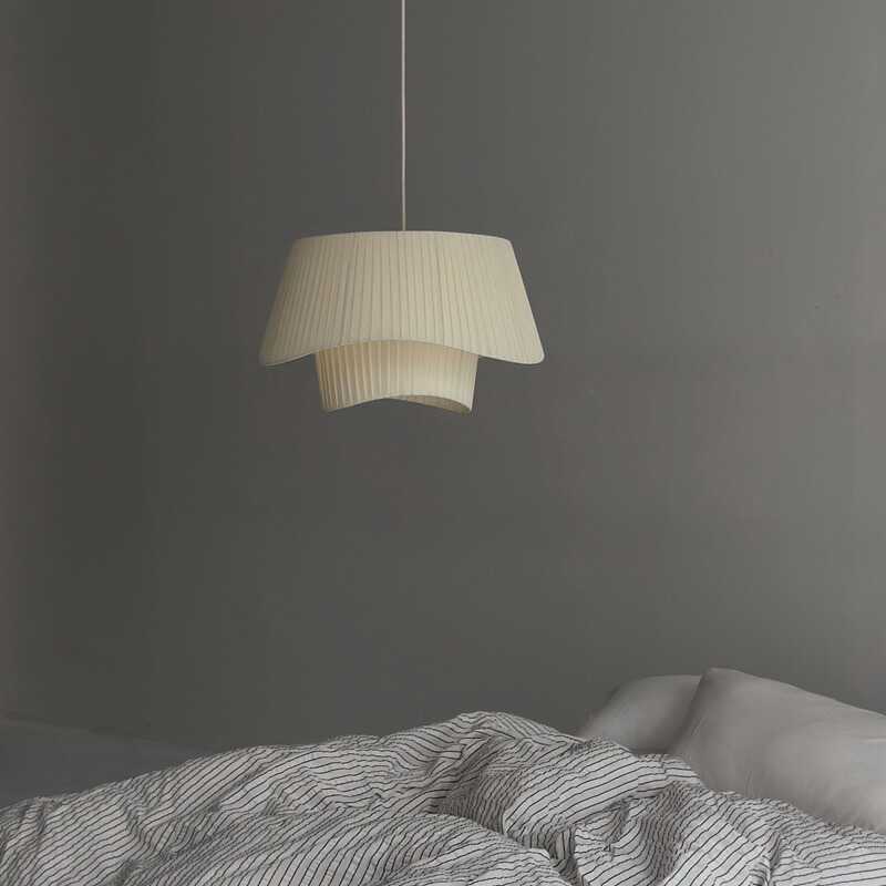 楽天市場】レイヤード プリーツシェード ペンダントライト 口金E26