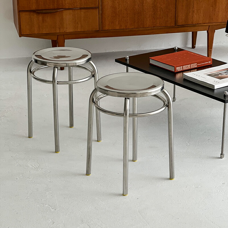 楽天市場】ステンレス ラウンド スツール【ART OF BLACK】 : ART OF BLACK