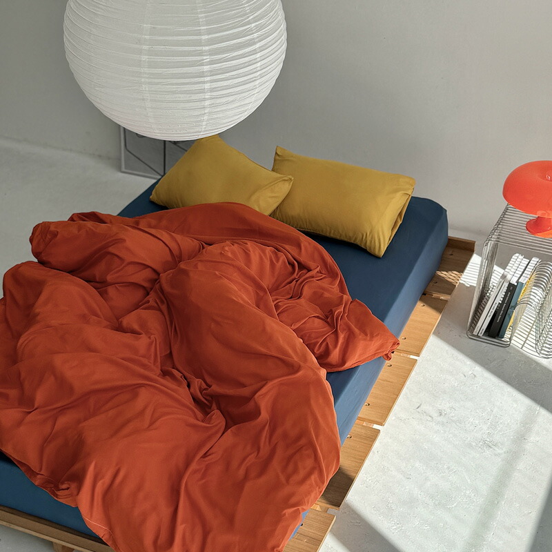 楽天市場】orange×blue×yellow 無地 布団カバーセット【ART OF BLACK