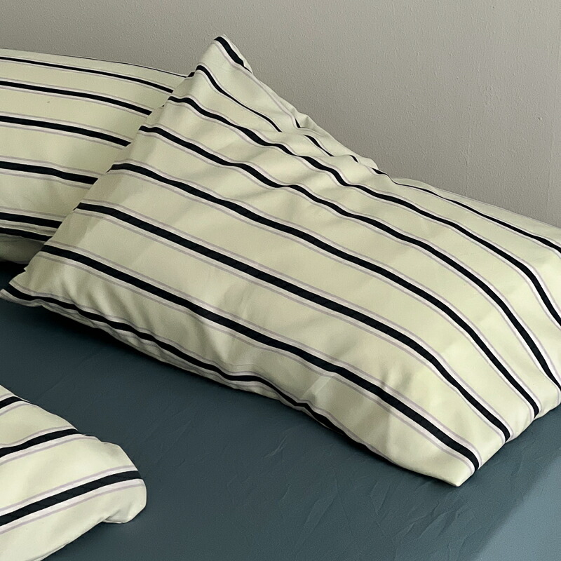 楽天市場】cream×navy シックシンストライプ 布団カバーセット【ART OF