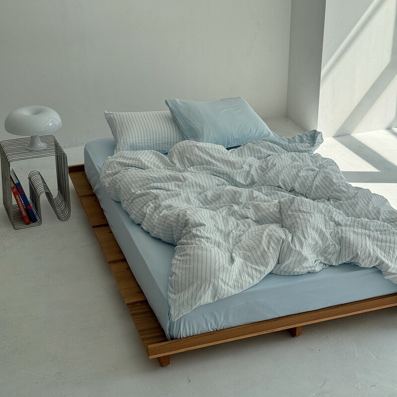 楽天市場】ブルーストライプ リバーシブル 布団カバーセット【選べる