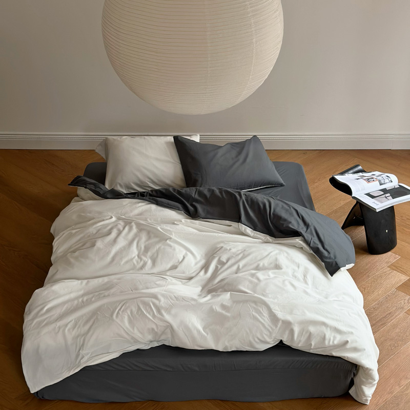 楽天市場】white×gray リバーシブル 布団カバーセット【ART OF BLACK