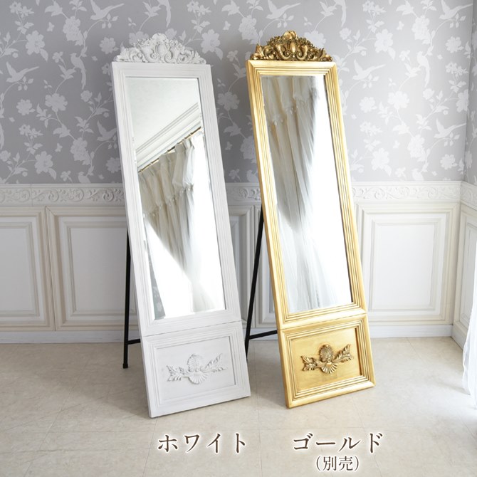 PB teen 姿見鏡 装飾的なフィリグリー全身鏡（24インチ×60インチ） PB