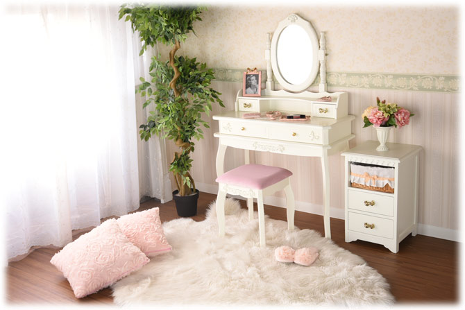 楽天市場】《決算☆4/19まで！》 プリンセス ドレッサー スツール