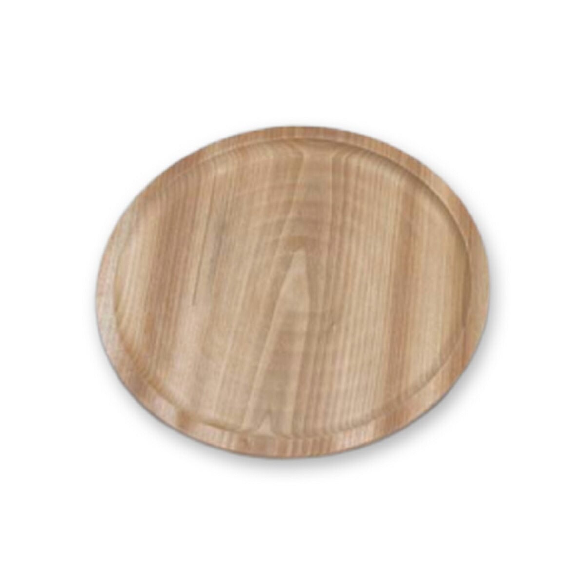 楽天市場】木彫 桂材 丸盆 小 直径210×15mm 【 木彫 お皿 お盆
