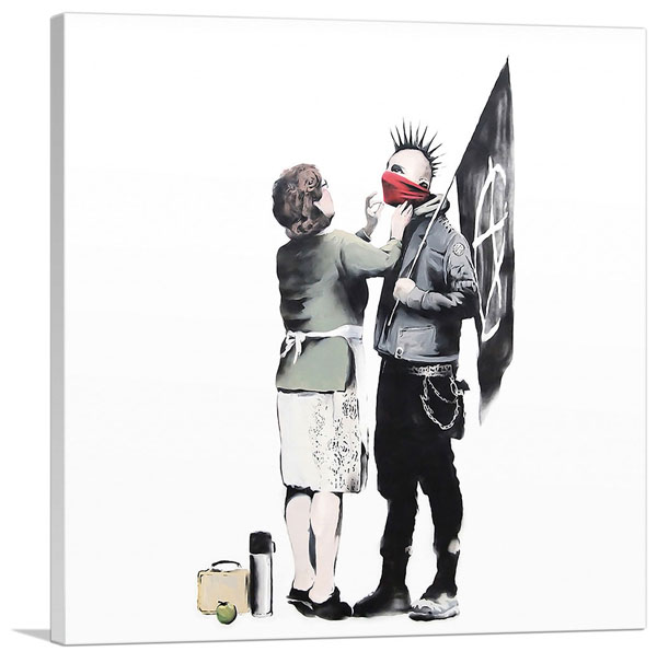 楽天市場】【スーパーSALE10%OFF】バンクシー アートパネル BANKSY