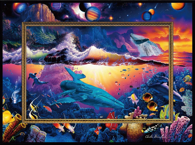 インテリアアート 絵海の絵ビームスロキシーレピドス