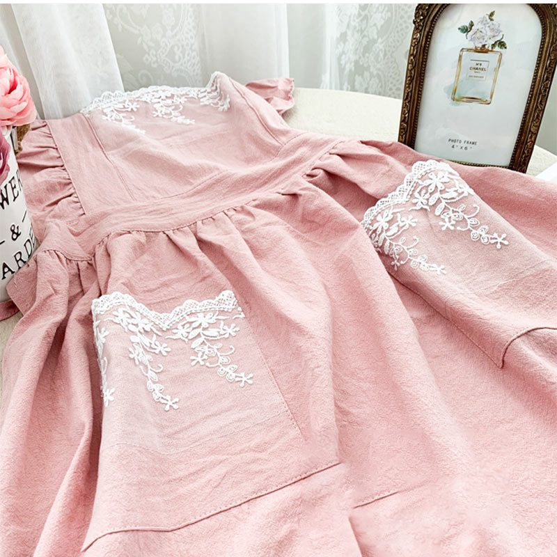 楽天市場】エプロン レディース レース付き フレア フリル 姫系 H型