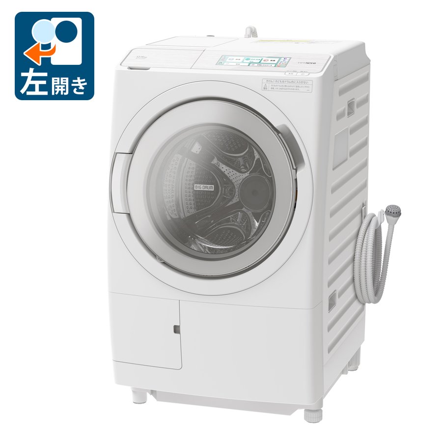 楽天市場】ドラム式洗濯乾燥機 日立 BD-SV120KL(W) 事前下見後、商品