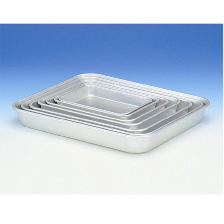 楽天市場】アカオ アルミ標準バット 4号 276×211mm 角型 浅型 調理用