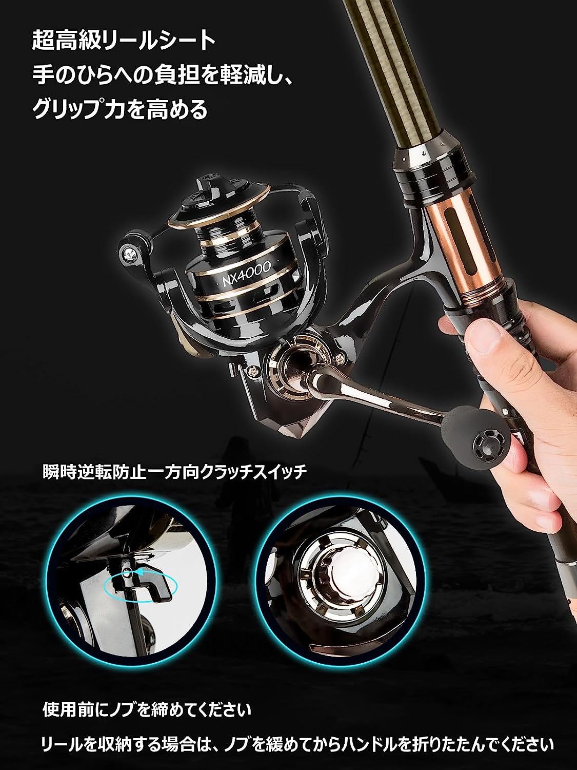 楽天市場】釣竿セット 釣竿 リールセット 2.1m炭素伸縮投げ竿 初心者用