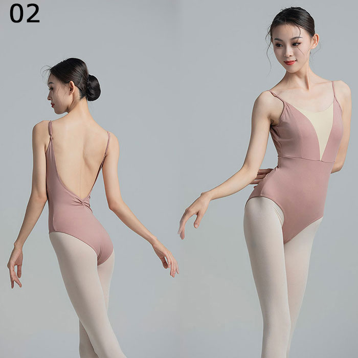 楽天市場】バレエレオタード 全12色 レオタード単品 配色 キャミソール