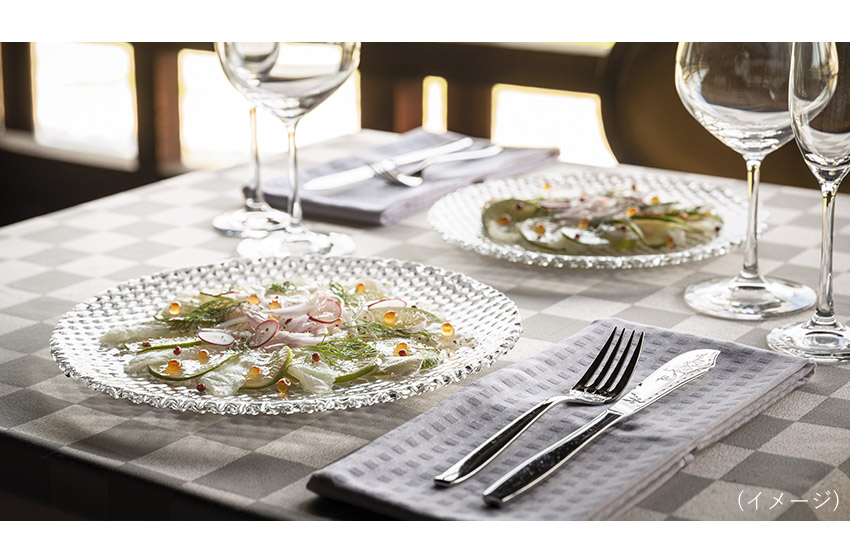 楽天市場】ガラスプレート 24cm 1枚 中皿 平皿 ガラス食器 凹凸