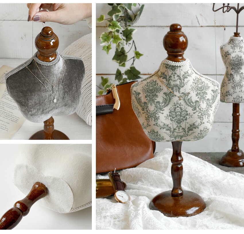 楽天市場】ミニトルソー（ハーフ） アクセサリートルソー アクセサリー