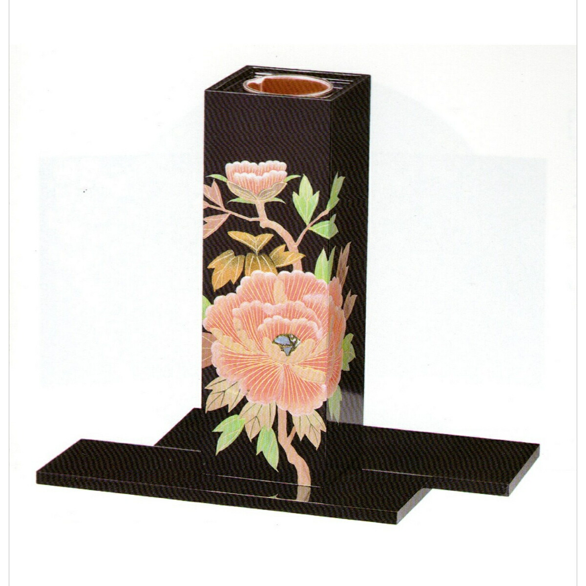 楽天市場】輪島塗 花器 花翔 黒朱ぼかし : フリスト