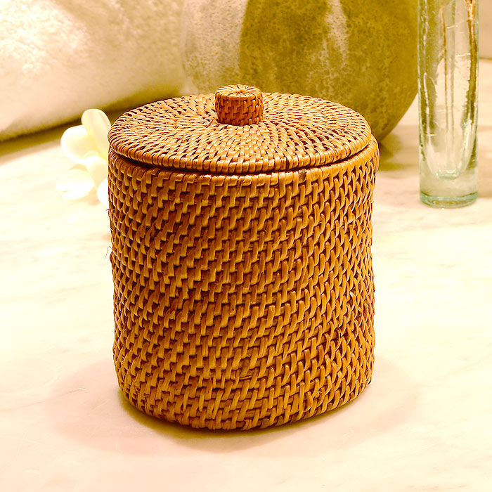 楽天市場】フタにつまみの付いたアタ製筒型 アジアン スタンドケース