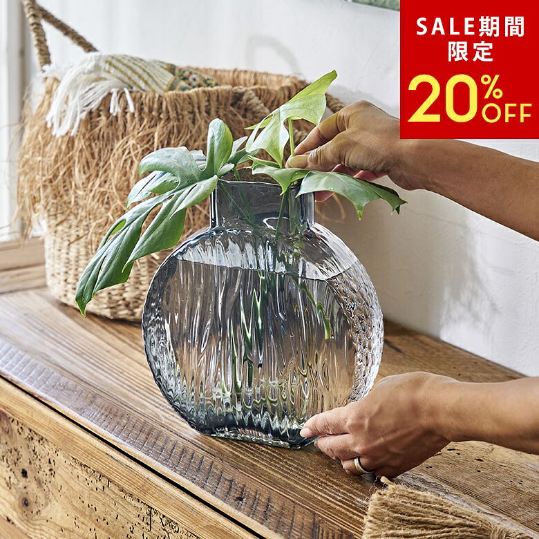 楽天市場】【SALE期間限定20%OFF】 フラワーベース ガラス クリア