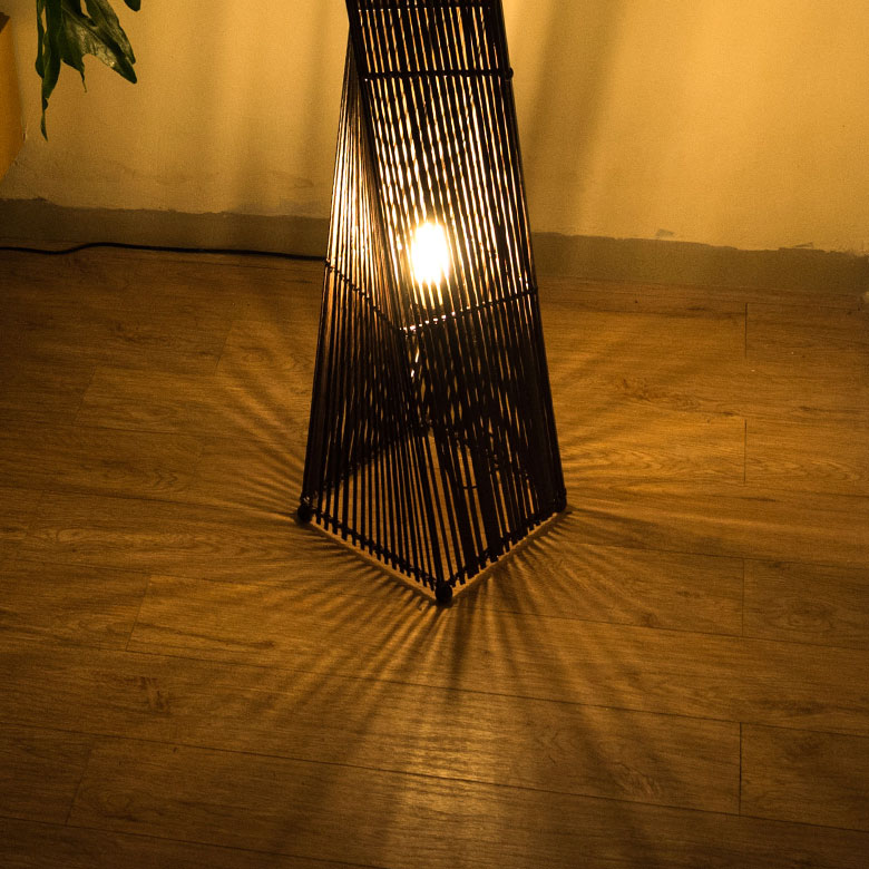 楽天市場】フロアライト ツイストタイプ Lサイズ バンブー製 LED 対応