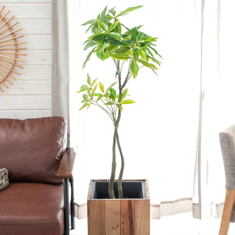 楽天市場】パキラ フェイクグリーン 高さ120cm 造花 観葉植物 フェイク