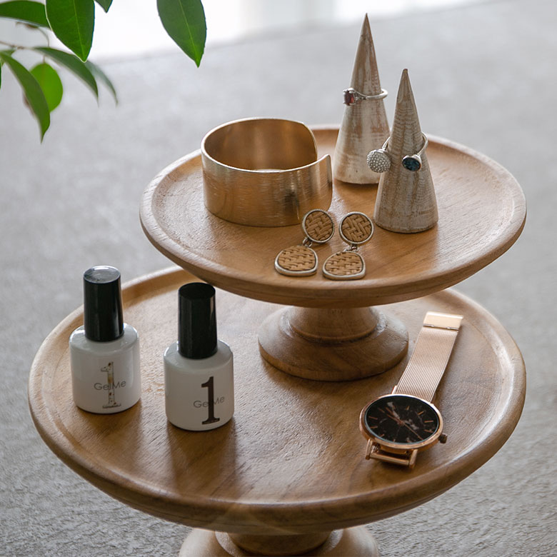 楽天市場】ケーキスタンド 木 木製 1段 Sサイズ 直径 16cm H 7cm