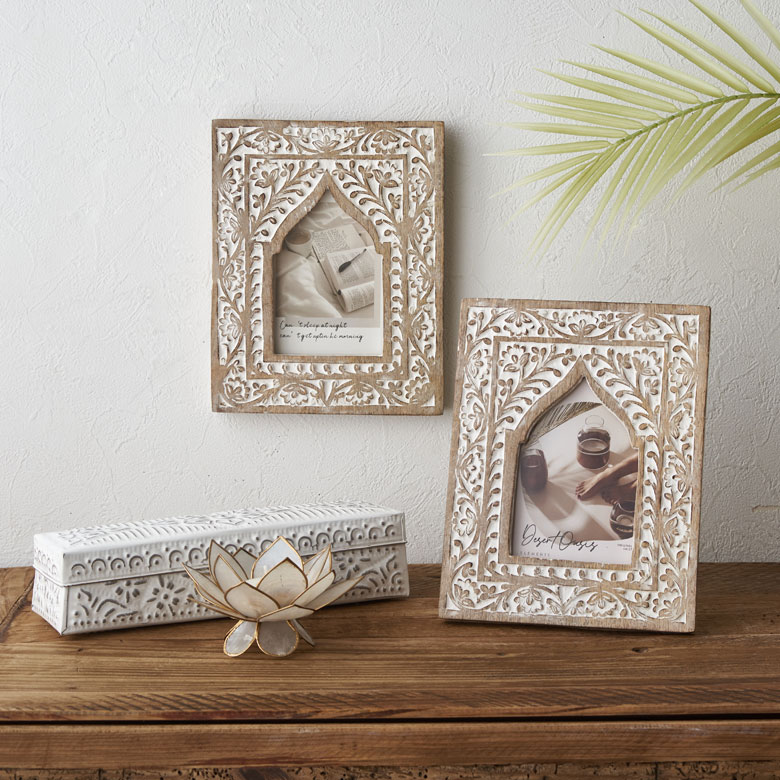 楽天市場】フォトフレーム 写真立て 木彫り 木製 マンゴーウッド