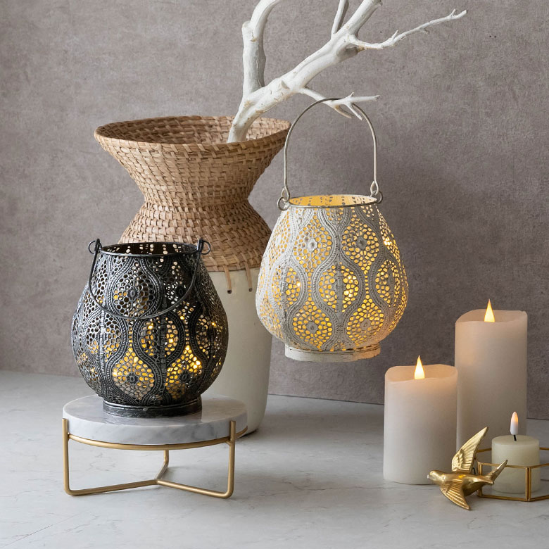 楽天市場】キャンドルホルダー キャンドル ランタン ライト アラベスク
