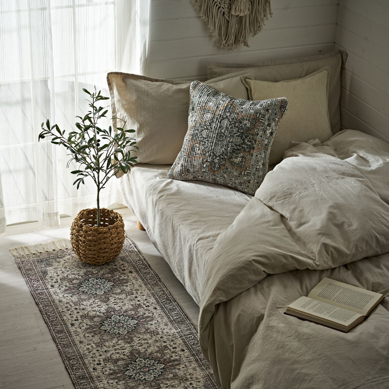 楽天市場】クッションカバー メダリオン柄 正方形 四角 約 W 45cm D