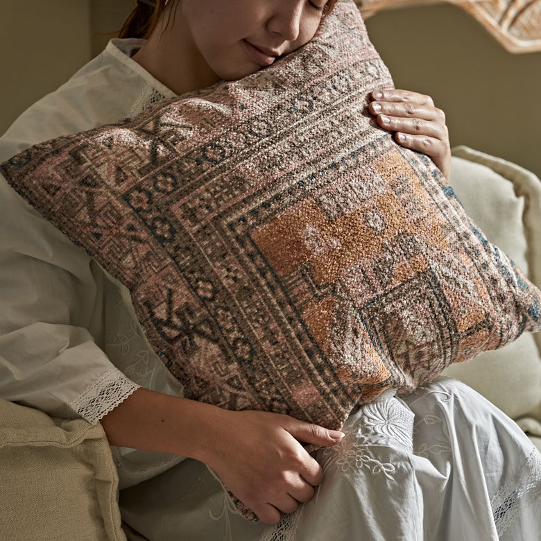 楽天市場】クッションカバー オールドキリム風 正方形 四角 約 W 45cm