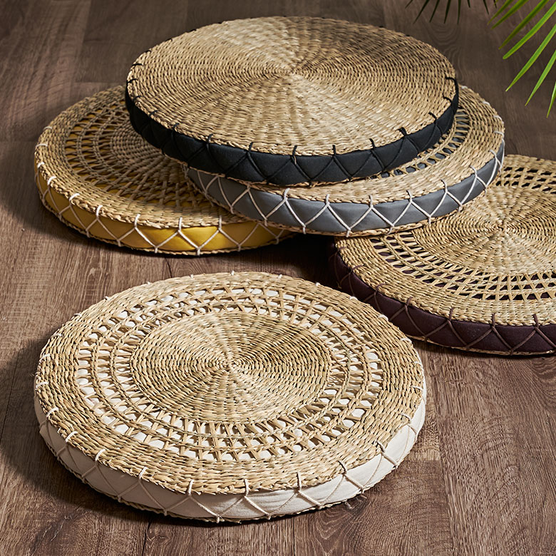 楽天市場】座布団 クッション 丸 チェアパッド 40cm 円形 シーグラス