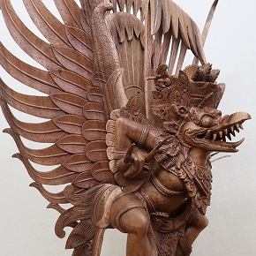 楽天市場】ガルーダの木彫り 100cm 木製スワール無垢材 MADE M作