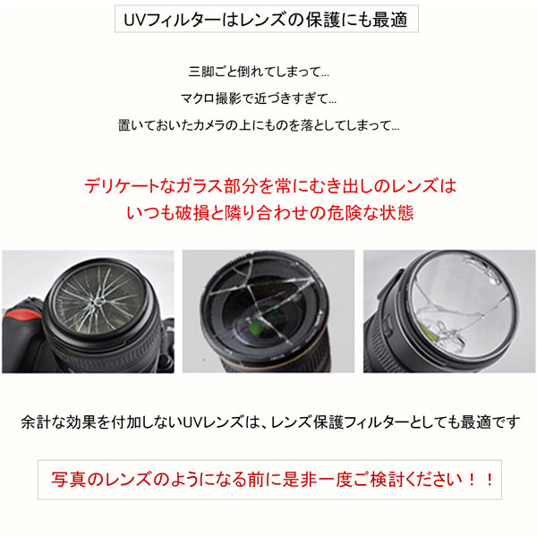 楽天市場】UVフィルター 口径72mm 一眼レフ ミラーレス一眼レフ 交換