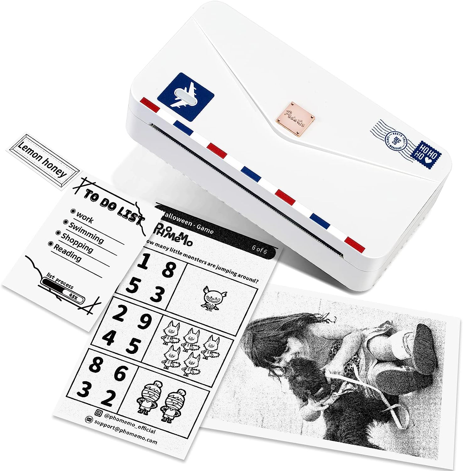 楽天市場】[レビュー特典] ミニプリンター サーマルプリンター スマホ