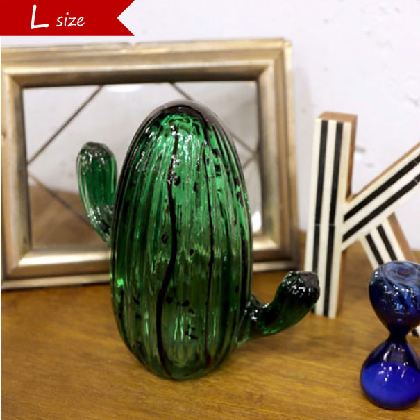 楽天市場】amabro CACTUS GLASS ORNAMENT Pillar Lサイズ ガラス
