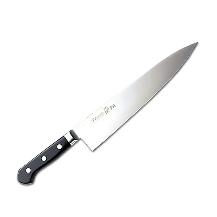 楽天市場】Misono ミソノ 440PH 16クローム鋼 ツバ付牛刀240mm 013