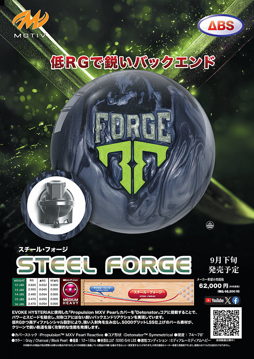 楽天市場】【MOTIV】 スチール・フォージ : ボウラーズショップ プリメーロ