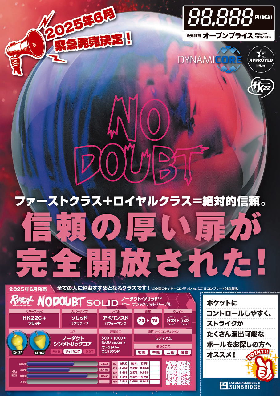 楽天市場】【RADICAL】 ノーダウト・ソリッド : ボウラーズショップ