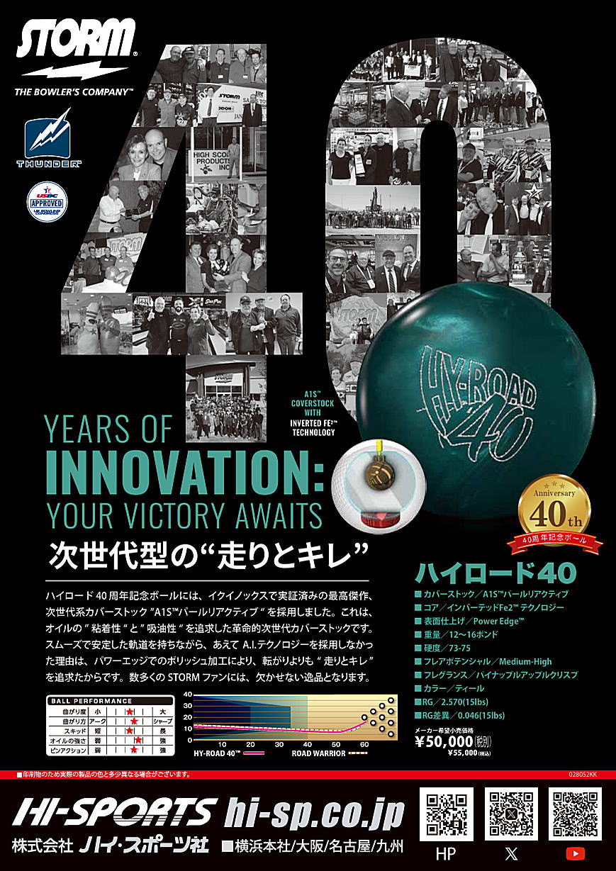 楽天市場】【STORM】 ハイロード40 : ボウラーズショップ プリメーロ