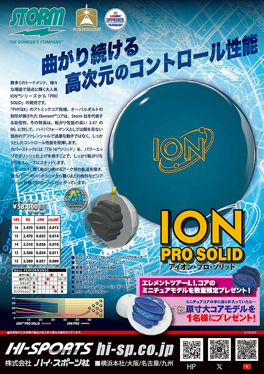 楽天市場】【STORM】 アイオン・プロ・ソリッド : ボウラーズショップ