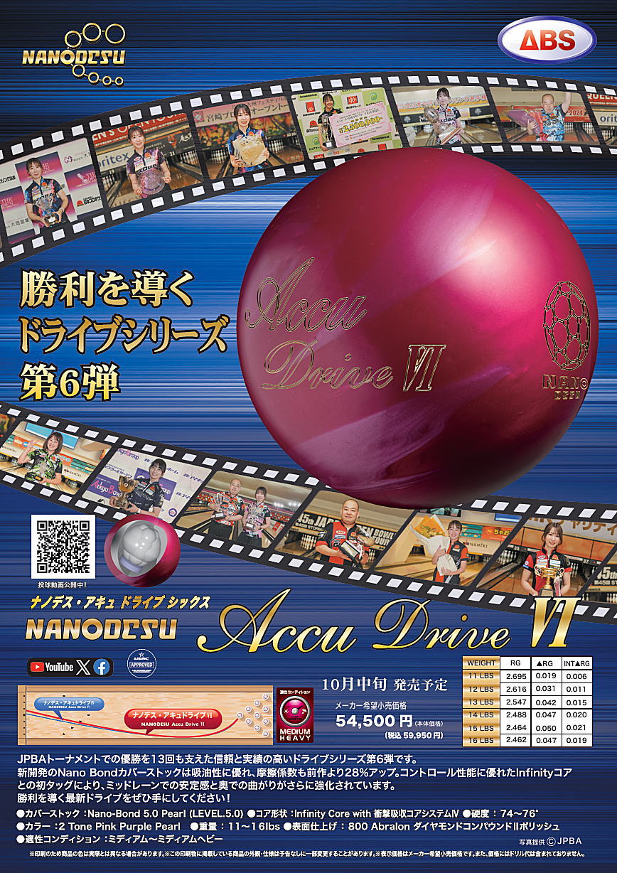 楽天市場】【ABS】 ナノデス・アキュドライブ6 : ボウラーズショップ