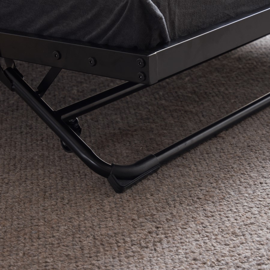 楽天市場】【新作】【ブラック】 パイプベッド 折りたたみベッド